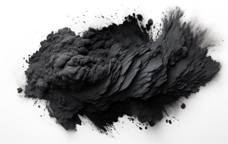 Darkened Spectrum Black in Festivity on a White or Clear Surface PNG Transparent Backgroundの素材