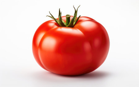 Verdant Tomato Fields Natures Bounty on a White or Clear Surface PNG Transparent Backgroundの素材