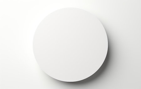 Circular Canvas Unbounded Creative Possibilities on a White or Clear Surface PNG Transparent Backgroundの素材