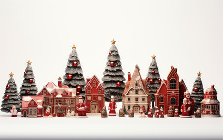Merry Playthings Joyful Christmas Toy Collection on a White or Clear Surface PNG Transparent Backgroundの素材