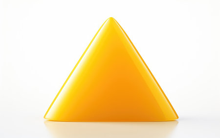 Lemon Zest Bright Yellow Wedge on a White or Clear Surface PNG Transparent Backgroundの素材