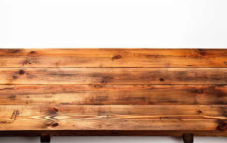 Clear Wood Empty Table Setting on a White or Clear Surface PNG Transparent Backgroundの素材