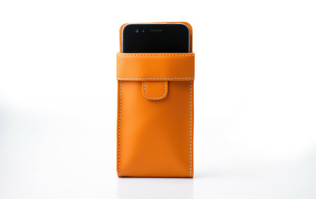 Mobile Accessory Fashionable Phone Carrier on a White or Clear Surface PNG Transparent Backgroundの素材