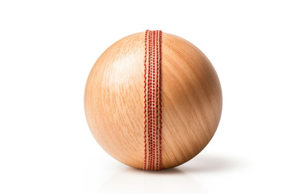 Impactful Cricket Sphere Athletic Resilience on a White or Clear Surface PNG Transparent Backgroundの素材