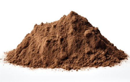 Dirt Mound Accumulated Earth Heap on a White or Clear Surface PNG Transparent Backgroundの素材