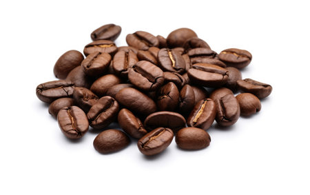 Gourmet Roasted Coffee Rich Aromatics on a White or Clear Surface PNG Transparent Backgroundの素材
