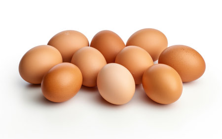 Morning ritual omelets baking protein on a White or Clear Surface PNG Transparent Backgroundの素材