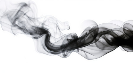 Gloomy Haze Darkened Smokes Obscurity on a White or Clear Surface PNG Transparent Backgroundの素材