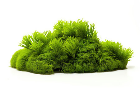 Mossy Rejuvenation Natures Fresh Coat on a White or Clear Surface PNG Transparent Backgroundの素材
