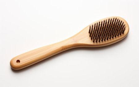 Bristle Hairbrush for Hairs Health on a White or Clear Surface PNG Transparent Backgroundの素材