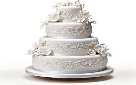 Wedding Cake Masterpiece Party on a White or Clear Surface PNG Transparent Backgroundの素材