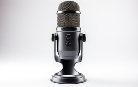 Imported Quality USB Microphone For Streaming And Podcast on White or PNG Transparent Backgroundの素材