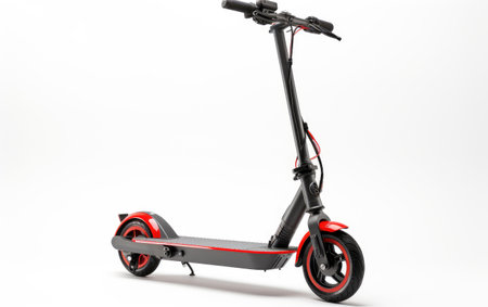 Cool Electric Scooter on White or PNG Transparent Backgroundの素材