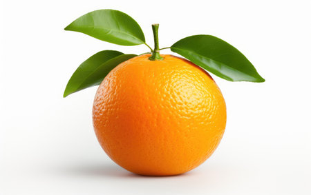 Delicious Orange Color Clementine on White or PNG Transparent Backgroundの素材