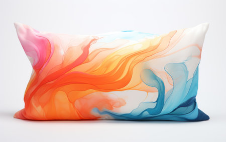 Magnificent Soft Cozy and Colorful Throw on White or PNG Transparent Backgroundの素材