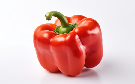 Colorful Tasty Bell Pepper on White or PNG Transparent Backgroundの素材