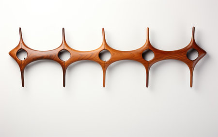 Gorgeous Wooden Decorative and Modern on White or PNG Transparent Backgroundの素材