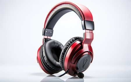 Red Color Stylish Gaming Console on White or PNG Transparent Backgroundの素材