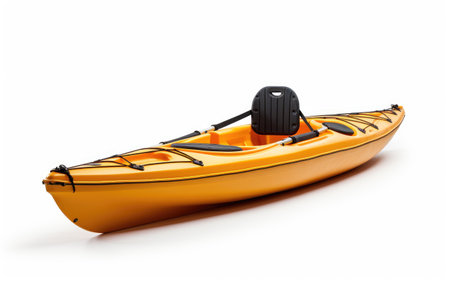 Orange Color Fabulous Kayak on White or PNG Transparent Backgroundの素材