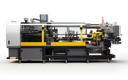 Digital New Modern Injection Molding on White or PNG Transparent Backgroundの素材