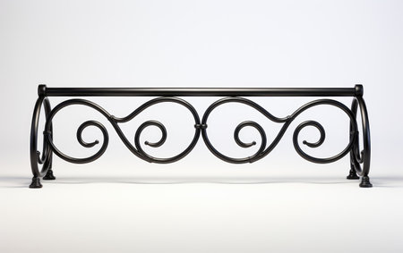Amazing New Park Bicycle Rack on White or PNG Transparent Backgroundの素材