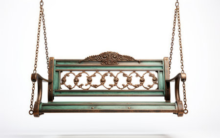 Fascinating Colorful Park Swing with Intricate on White or PNG Transparent Backgroundの素材