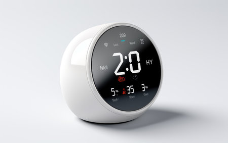 Modern Black Color Smart Speaker on White or PNG Transparent Backgroundの素材