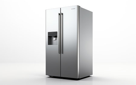 Captivating Smart Refrigerator on White or PNG Transparent Backgroundの素材