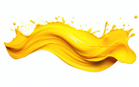 Sunny Quest Exploring in Yellow Hues on a White or Clear Surface PNG Transparent Backgroundの素材