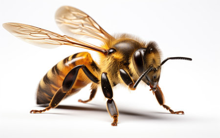 Harmful Colorful Bee Flies on White or PNG Transparent Backgroundの素材