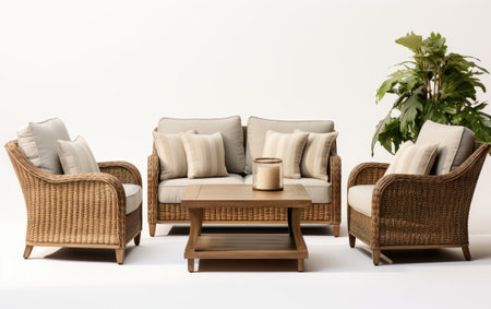 Collection of Durable and Outdoor Friendly Patio Fur on White or PNG Transparent Background.の素材