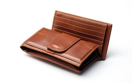 Pure and Strong Classic and Elegant Leather on White or PNG Transparent Background.の素材