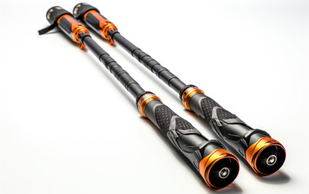 Black and Orange Hiking Backpack Two Mountain Toolsの素材