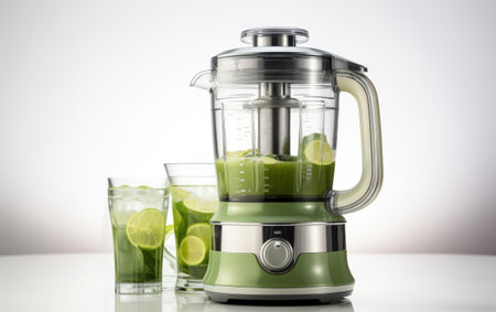Green and White Juice Bottle Jug and Glassの素材