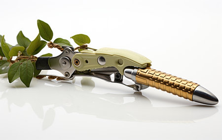 Gold and Adjustable Cutter of Plants Gardeningの素材