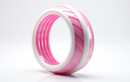 White and Pink Bracelet Ladies Fashionの素材