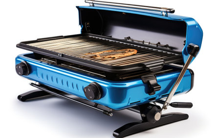 Electronic Blue and Black Meat Cooking Machineの素材