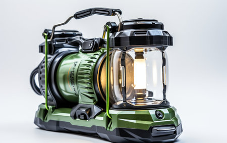 Silver and Green Light Charging Machine Gadgetの素材