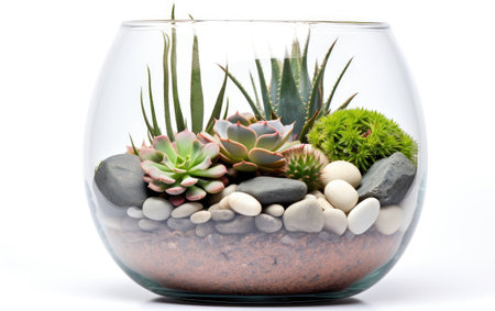 Succulent Serenity A Contemporary Glass Terrariumの素材