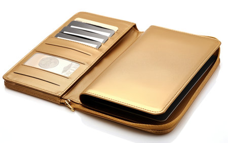 Gold and Skin Color Compact Purse, A Side Glance at a Fashionable and Charismatic Accent for Your Wardrobeの素材