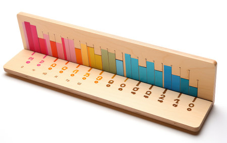 The Resilient Side Profile of a Mathematics and Counting Block Graph for Playing and Learning, Redefining Your Educational Toy Collection with Unmatched Opulence and Long-lasting Entertainmentの素材