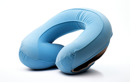 The Blue and Compact Foam Cushion, Providing a Side Profile of Effortless Comfort and Modern Sophistication for Your Chairの素材