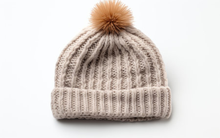 Effortless Style with the Comfy Chic Knit Beanie on White or PNG Transparent Backgroundの素材