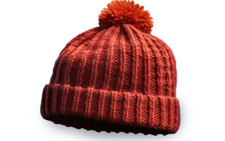 Effortless Style with the Cozy Comfort Knit Hat on White or PNG Transparent Backgroundの素材