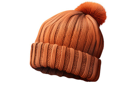 Knit Kudos Slouchy Beanie for Relaxed Chic on White or PNG Transparent Backgroundの素材