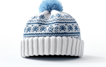 Nordic Elegance Winter Hat Chronicles on White or PNG Transparent Backgroundの素材