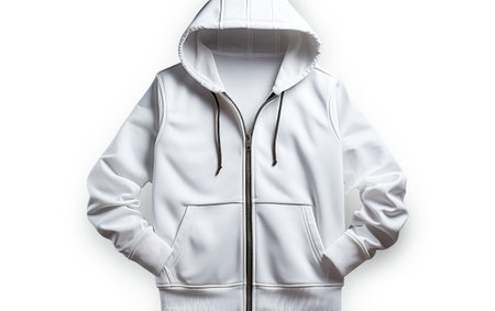 Urban Edge Street Smart Hoodie Vest on White or PNG Transparent Backgroundの素材