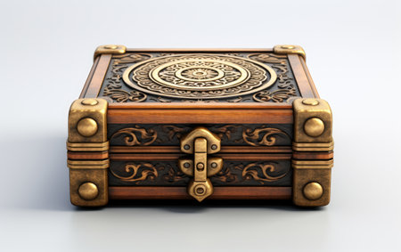 Serenity Keepsakes The Artistry of Tranquil Token Boxes on White or PNG Transparent Backgroundの素材