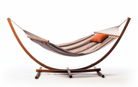 Hammock Chair Alone Isolated on White Backgroundの素材
