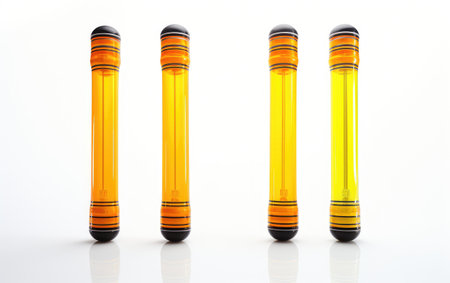 Neon Orange and Yellow Color Striped Dive Sticksの素材